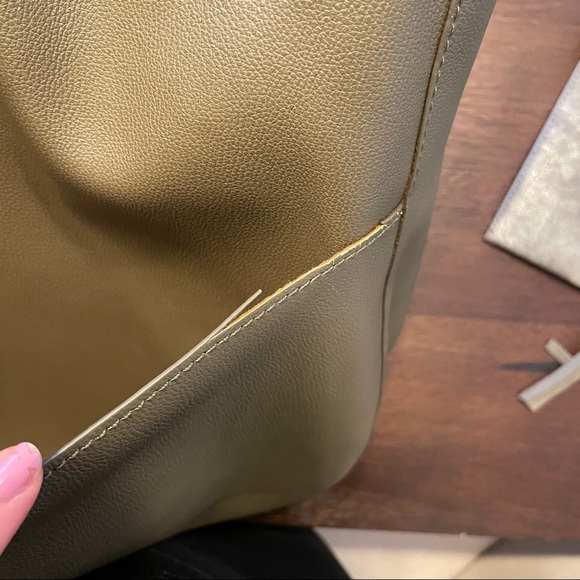 Olive Green Anthropologie Viola Tote - Picture 9 of 12